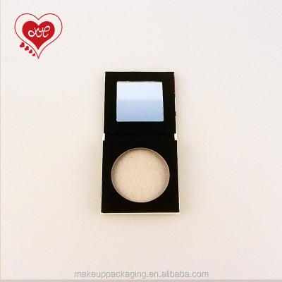 China Handmade blush use powder packaging box contract case/empty eyeshadow compact powder with mirror/empty eyeshadow palette cardboard box for sale