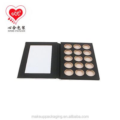 China Recycled Materials Cardboard Eco-Friendly Paper Eyeshadow Palette For 26mm Tins Packaging/Eyeshadow Package/Empty Eyeshadow Palette With Custom Logo for sale