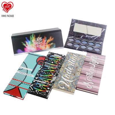 China Waterproof Contracted Empty Magnetic Eyeshadow Palette Low Price Paper Eyeshadow Palette Box New Design Eyeshadow Palette Cardboard for sale