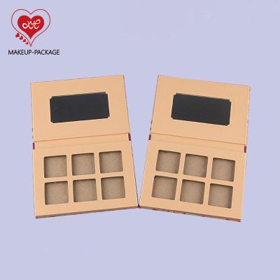 China Recyclable custom eyeshadow palettes packaging/empty eyeshadow palette private label/empty eyeshadow palette paper for eyeshadow canisters for sale