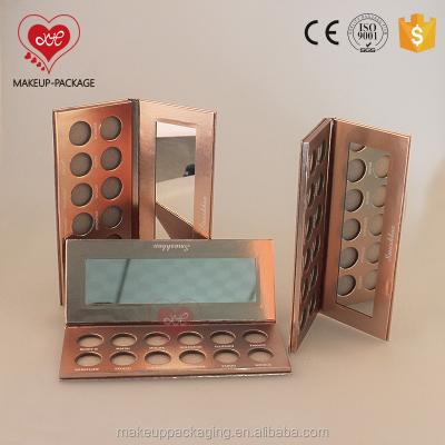 China Professional Handmade Empty Palette Cardboard Packaging For Empty Eyeshadow Palette/Private Label 12 Color/Gold Eyeshadow Palette Makeup for sale