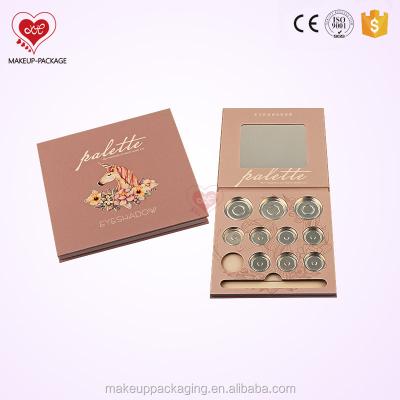 China Recyclable Luxury Empty Custom Makeup Palette Logo Palete/Paper Box For Makeup/Carton Eyeshadow Packaging Case With Sleeve Packing for sale