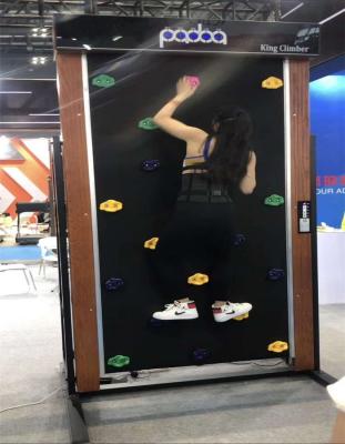 China Electronic Climbing Rock Wall Climbing Wall Mounted Climber Trainning Patent Sports Rig for sale