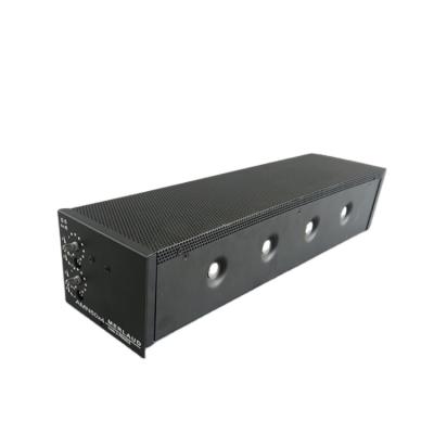 China Standard 2U size Class D Modulator Merlaud AMN50X4 1/4 power amplifier in 19” rack. for sale