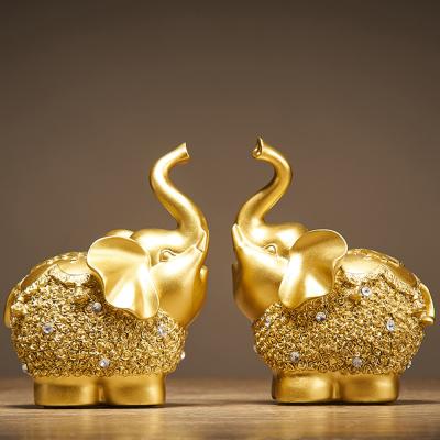 China Modern China China Chinese Style Feng Shui Golden Animal Wealth Prosperity Figurine Home Accessories Ministry Decoration for sale