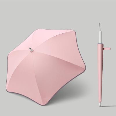 China Design Umbrella Creative Safety Corner Reflective Bar Straight Umbrella Logo for sale