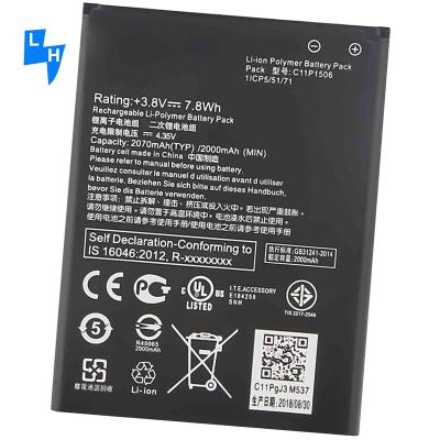 China Mobile Phone C11P1506 2070mAh Mobile Phone Battery For ASUS Live Zenfone Go G500TG Z00YD ZC500TG Z00VD for sale