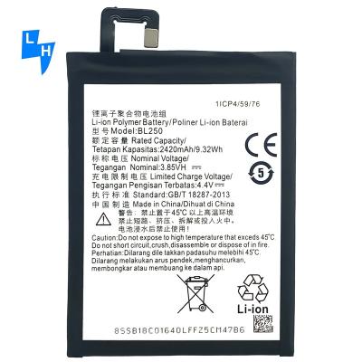 China Mobile Phone Battery For-Lenovo The Vibe S1/S1C50/S1A40 BL250 Battery 2420mAh for sale