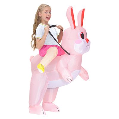 China Halloween Inflatable Cosplay Costume Kids Polyester and Pink Bunny Adult Costume Inflatable Costumes MQ0326 for sale