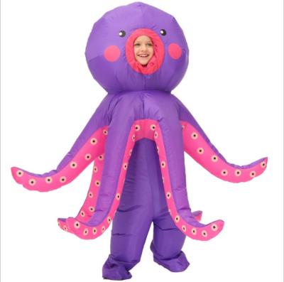 China New Design Polyester Octopus Costume Inflatable Air Blown Octopus Animal Cosplay Anime Cosplay for sale