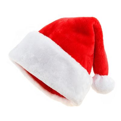 China Luxury Oversized Polyester Santa Hat Christmas Party For Adults Santa Hat Children Xmas Hat Kids Oversized XA0041 for sale