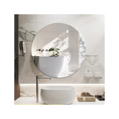 China Minimalist Lighted Bathroom Mirror Smart Decorative Bathroom Frameless Round Wall Mirror for sale