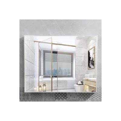 China Aluminum Alloy Border Bathroom Minimalist High Quality Multicolor Optional Mirror For Hotel Home for sale