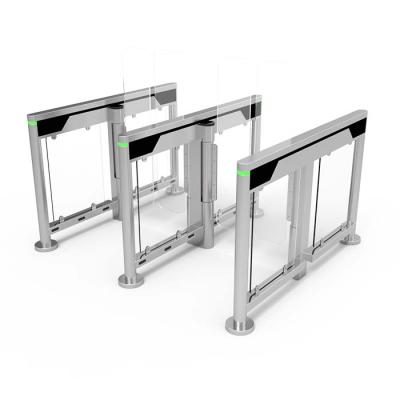 China 2021 high quality slim design high security servo motor drive gear turnstile healthy light weight gate for sale