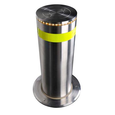 China Decorative 304 Stainless Steel Outdoor Garden Led Light Rising Bollards Manufacturers for sale