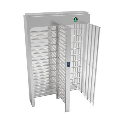 China Outdoor Or Indoor Pedestrian Railway Station Access Control Single Pass Door Full Height Turnstile for sale