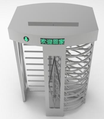 China Outdoor Or Indoor Barrier Gate Community Resident And Visitors Entrance LED Lighting Full Height Turnstile for sale