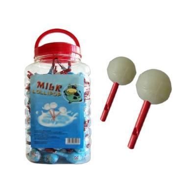 China Full size milk lollipop with whistle stick for sale