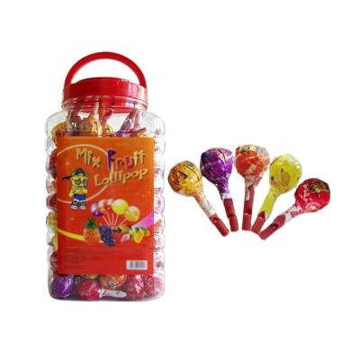 China OEM 10g Natural Assorted Fruit Popsicle Lollipop Candy China Shantou Factory for sale