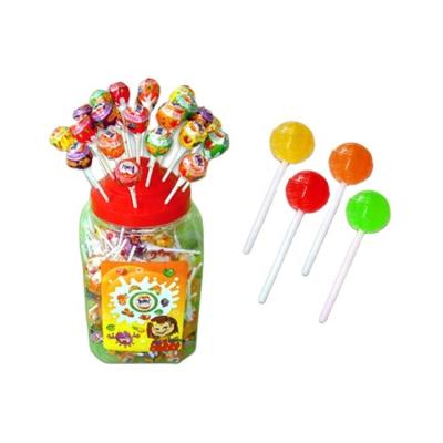 China New Product Type Natural Fruit Lollipop Confectionery And Candy for sale