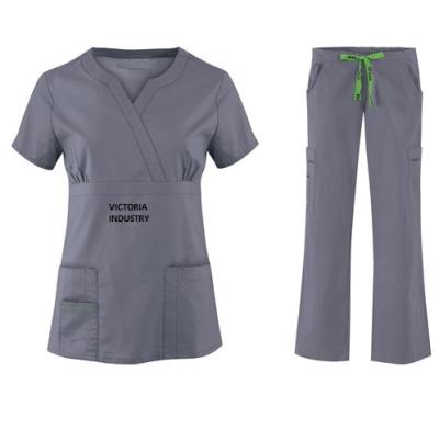 China Hot Sale Anti-Shrink V-Neck Hospital Uniforms Medical Nursing Scrubs Uniform Scrubs Sets For Pet Hospital for sale