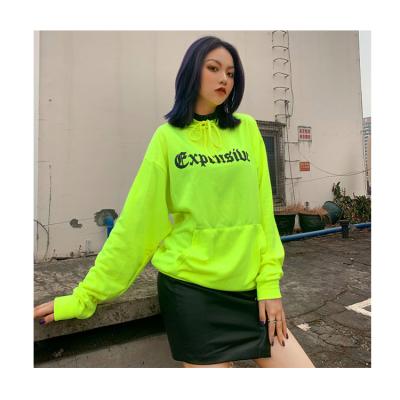 China Breathable Hot Women Fashion Streetwear Hoodie Girls Loose Sweatshirt Wholesale Women Front Pocket Sweatshirts Hoodie for sale