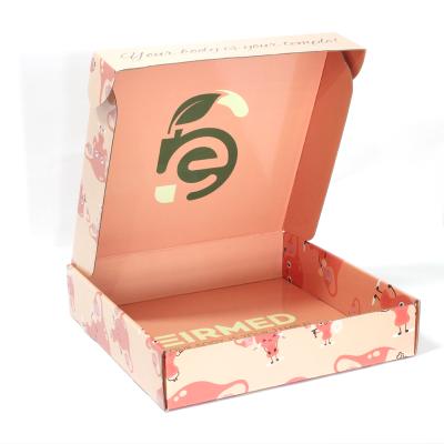 China Recyclable Wholesale Custom Logo Paper Box Corrugated Packaging Box for sale