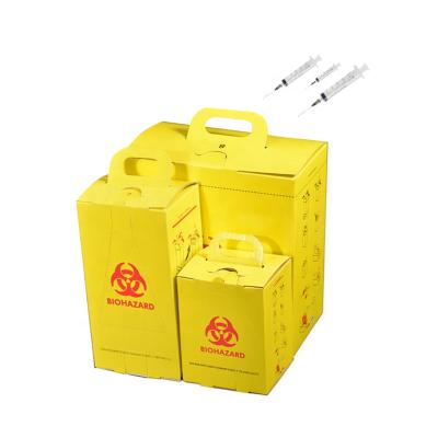 China 3l 5l 7L 10l Sharp Box Paper Container Disposable Medical Safety Syringe Box for sale