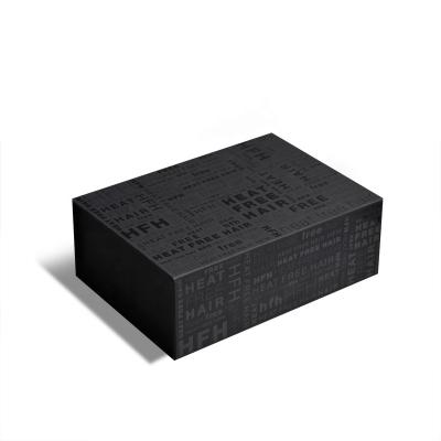 China Recycled Materials Black Shaped Foldable Book Cardboard Box Magnet Recyclable Gift Box With Magnet for sale