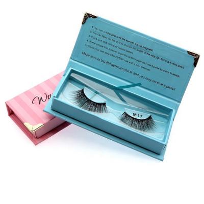 China Natural Wholesale Recyclable Luxury Custom Logo Gift Box Glitter Packaging Custom Pink Eyelash Boxes for sale