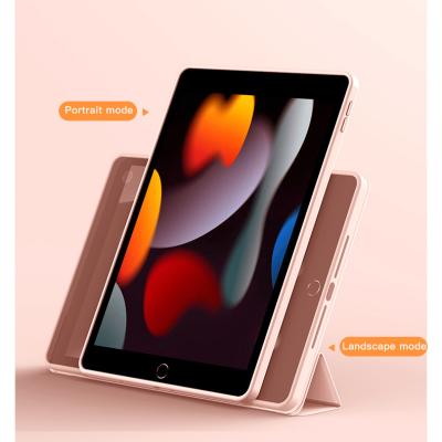 China Lightweight Hot Selling Foldable Tablet Case Magnet Adsorption For Ipad 10.2 Inch Smart Cover Case For iPad 9th Generation for sale