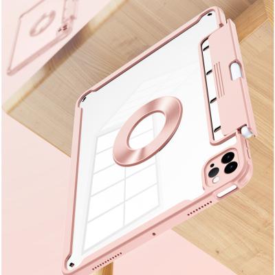 China High Quality Hidden Pen Holder Hot Selling Tablet Shockproof Covers Skin Feel Cases With Pen Holder For ipad pro 2020/2021 for sale