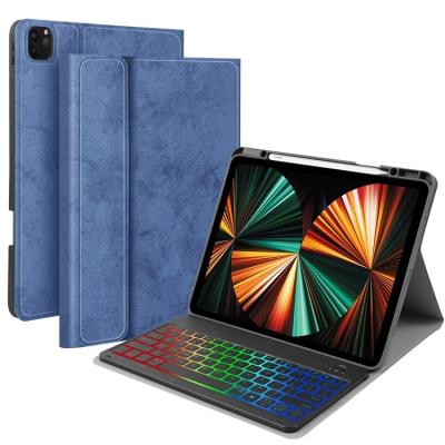 China Factory Hot Sales Shockproof Tablet Cases And Keyboard Covers For 2021Ipad Pro 12.9 Case With Keyboard for sale