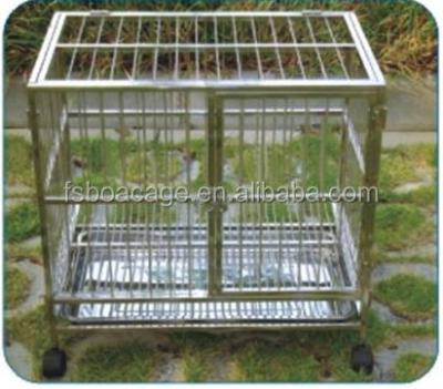 China Sustainable Stainless Steel Dog Cage for sale