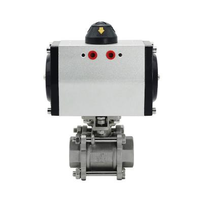 China WCB Pneumatic Actuator Trackball Valve Q611F-16P General 304 Threaded Stainless Steel Ball Valve Expansion Valve for sale