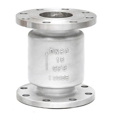 China General Favorable Price 304 Stainless Steel Vertical Flange Check Valve for sale