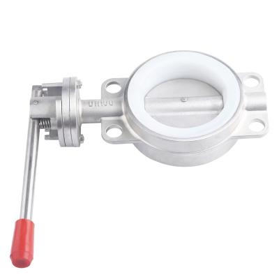 China General Favorable Success Rate Sensitive Top Product Sanitary Wafer Type Butterfly Valve for sale