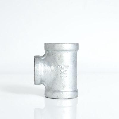 China General Factory Price Cast Iron Galvanized Threaded Pipe Fittings Female Reducing Tee for sale