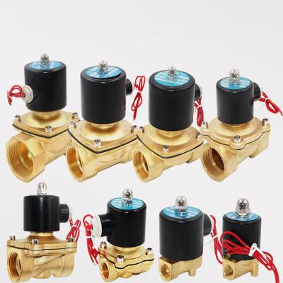 China General 1/4in-3in General Water Gas Normally Closed Brass Solenoid Valve AC220V/AC110V/DC24V/DC12V 2W for sale