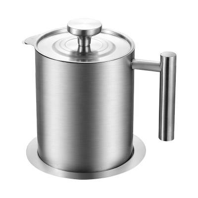 China 304 Stainless Steel Sustainable Oil Slag Separation With Tray Oil Filter Cup for sale