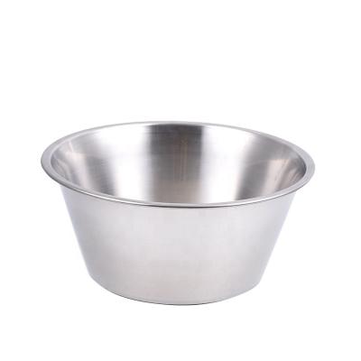 China Viable Thicken Washing Rice V Type Stainless Steel Mixing Bowl for sale