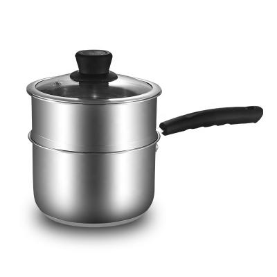 China European Food Grade 304 Stainless Steel Bakelite Handle Sustainable Milk Cooking Pot for sale