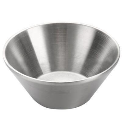 China 304 Sustainable Wall Insulated Stainless Steel Double V Type Rice Soup Bowl for sale