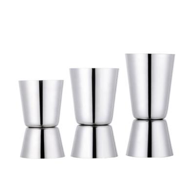 China Stainless Steel Double Sides Dessert Cocktail Measuring Cup Viable Cocktail Jigger for sale