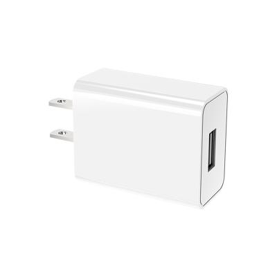 China Universal Wall Charger Mobile Phone Usb Fast Single 5v 2.4a Wall Travel Left Charger For Mobile Phone for sale