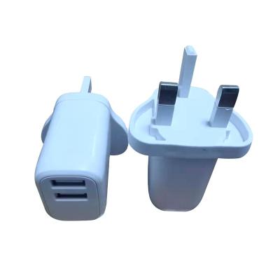 China Ali Baba's Charger Dual USB 5V 2.4A Mobile Phone Portable Charger Mobile Phone Adapter 12W Good Quality UK Plug for sale