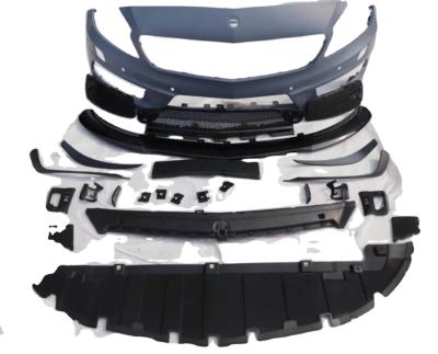 China ABS+PP FactoryHotSaleA45 Front Body Kit For Mercedes Benz W176 Modified To A45 AMG Style Front Bumper 2013-2018 for sale