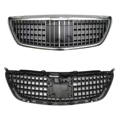 China ABS Car Front Grille For Mercedes Benz S Class W222 Maybach Style With Acc S65 S63 2014-2020 for sale