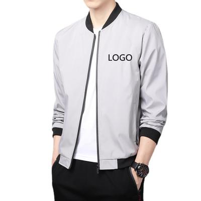 China Fashion QUICK DRY Custom Business Spring Autumn Jacket Men Golf Letterman Waterproof Aviator Windbreaker Jacket for sale