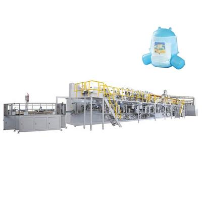 China Factory Full Automatic Disposable Diaper Product Baby Diaper Making Machine for sale